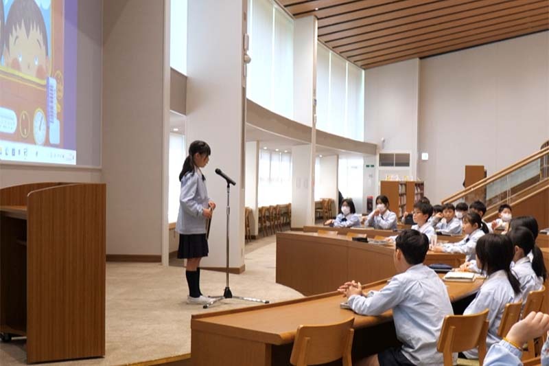 図書館で開催したビブリオバトル